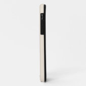 trendiges Antikweiß mit Monogramm Case-Mate iPhone Hülle (Hinten/Links)
