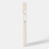 trendiges Antikweiß mit Monogramm Case-Mate iPhone Hülle (Rückseite / Links)