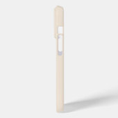 trendiges Antikweiß mit Monogramm Case-Mate iPhone Hülle (Rückseite / Links)
