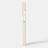 trendiges Antikweiß mit Monogramm Case-Mate iPhone Hülle (Rückseite / Links)