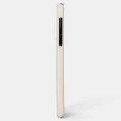 trendiges Antikweiß mit Monogramm Case-Mate iPhone Hülle (Hinten/Links)