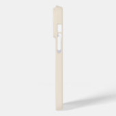 trendiges Antikweiß mit Monogramm Case-Mate iPhone Hülle (Rückseite / Links)