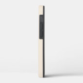 trendiges Antikweiß mit Monogramm Case-Mate iPhone Hülle (Rückseite / Links)