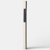 trendiges Antikweiß mit Monogramm Case-Mate iPhone Hülle (Rückseite / Links)