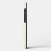trendiges Antikweiß mit Monogramm Case-Mate iPhone Hülle (Rückseite / Links)