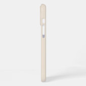 trendiges Antikweiß mit Monogramm Case-Mate iPhone Hülle (Linke Seite)