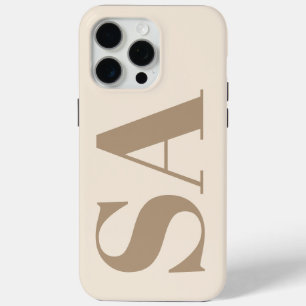 trendiges Antique White mit Monogramm Case-Mate iPhone Hülle