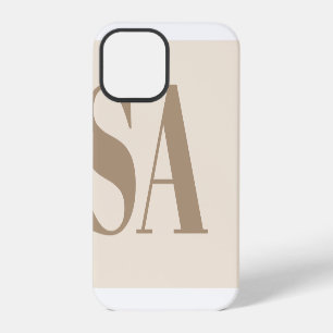 trendiges Antique White mit Monogramm Case-Mate iPhone 12 Pro Hülle