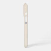 trendiges Antique White mit Monogramm Case-Mate iPhone Hülle (Linke Seite)