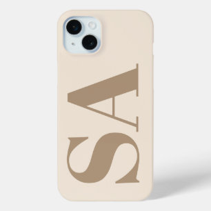 trendiges Antique White mit Monogramm Case-Mate iPhone Hülle