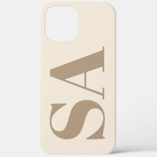 trendiges Antique White mit Monogramm Case-Mate iPhone Hülle