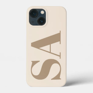 trendiges Antique White mit Monogramm Case-Mate iPhone Hülle