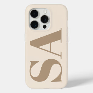 trendiges Antique White mit Monogramm Case-Mate iPhone Hülle