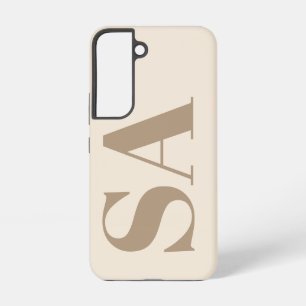 trendiges Antique White mit Monogramm Case-Mate Samsung Galaxy Hülle