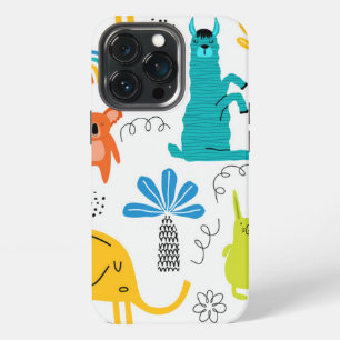 Trendiges Australien Blau Orange Grün Gelb Robust iPhone 13 Pro Hülle