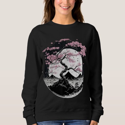 Trendiges bedrucktes Sweatshirt (Vorderseite)
