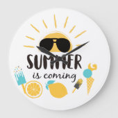 Trendiges, benutzerdefiniertes Design | Personalis Große Wanduhr (Vorderseite)