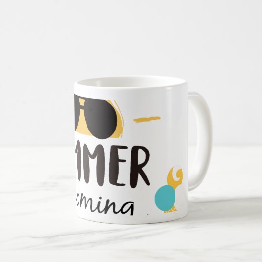 Trendiges, benutzerdefiniertes Design | Personalis Kaffeetasse (VorderseiteRechts)