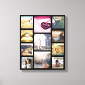 Trendiges benutzerdefiniertes Foto-Layout Leinwanddruck (Vorderseite)