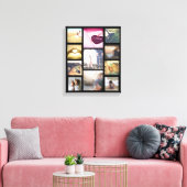 Trendiges benutzerdefiniertes Foto-Layout Leinwanddruck (Insitu (Wohnzimmer))