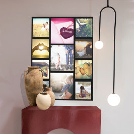 Trendiges benutzerdefiniertes Foto-Layout Leinwanddruck