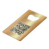 Trendiges benutzerdefiniertes Geschäftslogo QR-Cod Geldbeutel Flaschenöffner (Rückseite Schrägansicht)