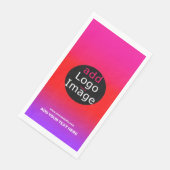 Trendiges Berufliches Party Anpassbare Magenta Serviette (Ecke)