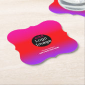 Trendiges Berufliches Party Anpassbare Magenta Untersetzer (angewinkelt)