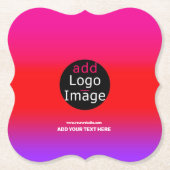 Trendiges Berufliches Party Anpassbare Magenta Untersetzer (Vorderseite)