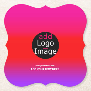 Trendiges Berufliches Party Anpassbare Magenta Untersetzer