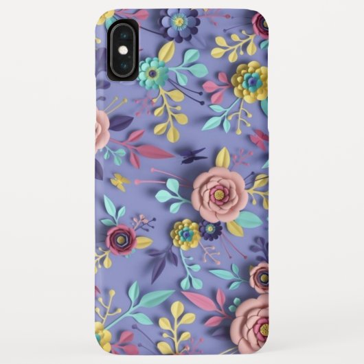 Trendiges Blumen Case-Mate iPhone-Case iPhone Hülle (Rückseite)