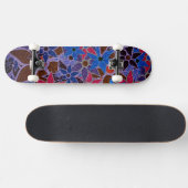 Trendiges Blumenmuster #12 Skateboard (Horizontal)