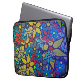 Trendiges Blumenmuster #4 Laptopschutzhülle (Vorderseite Links)