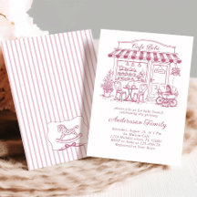 Trendiges Café Bebe Französische Coffeeshop Baby S
