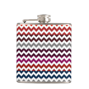Trendiges Chevron-Zickzack-Muster Flachmann