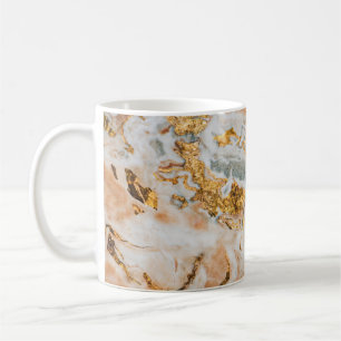 Trendiges Cool Marble Gold Touch Kaffeetasse