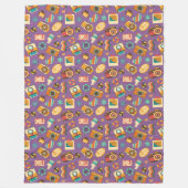 Trendiges Decken-Geschenk 70er Pastell Groovy Desi Fleecedecke (Vorderseite)