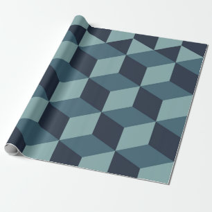 	Trendiges Design vintage abstraktes Farbblock geo Geschenkpapier