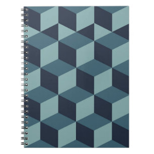 	Trendiges Design vintage abstraktes Farbblock geo Notizblock