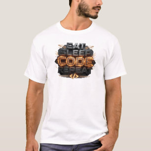 Trendiges EAT SLEEP CODE REPEAT Individuelle Kreat T-Shirt
