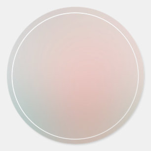 Trendiges Elegantes Modernes Farbige Leere Vorlage Runder Aufkleber