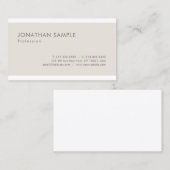 Trendiges elegantes, sauberes grafisches Design Mo Visitenkarte (Vorne/Hinten)