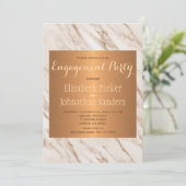 Trendiges Engagement für Kupfermetall Einladung (Stehend Vorderseite)