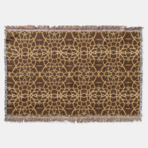 Trendiges exotisches Giraffenfell-Muster-Tierdruck Decke