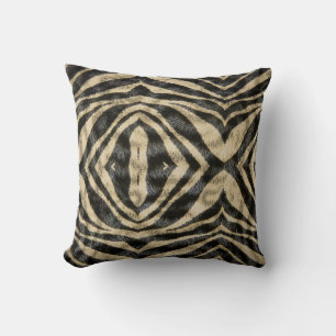 Trendiges exotisches Zebrafell-Muster-Tierdruck-Mu Kissen