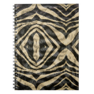 Trendiges exotisches Zebrafell-Muster-Tierdruck Notizblock