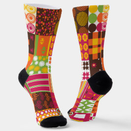 Trendiges farbenfrohes Muster mit Hohlräumen Socken
