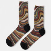 Trendiges farbenfrohes Muster Socken (Linkes Detail)