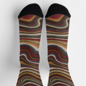 Trendiges farbenfrohes Muster Socken (Oben)