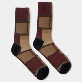 Trendiges farbenfrohes Muster  Socken (Rechts)
